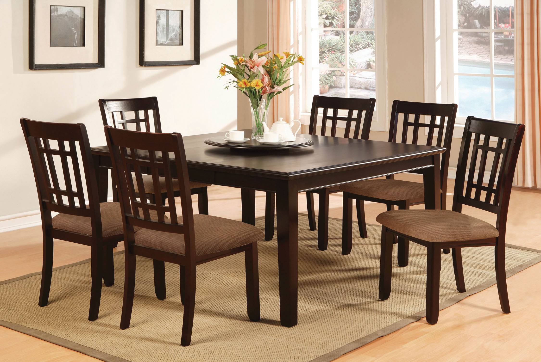 Sienna Transitional Padded Arm Chairs (Set of 2)